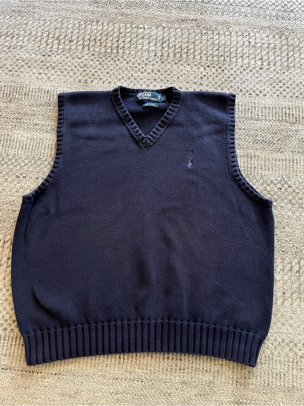 Polo Ralph Lauren Navy Blue V-Neck Sweater Vest